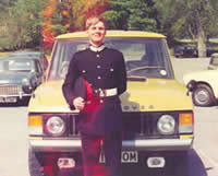 Mike in Uniform at Sandhurst